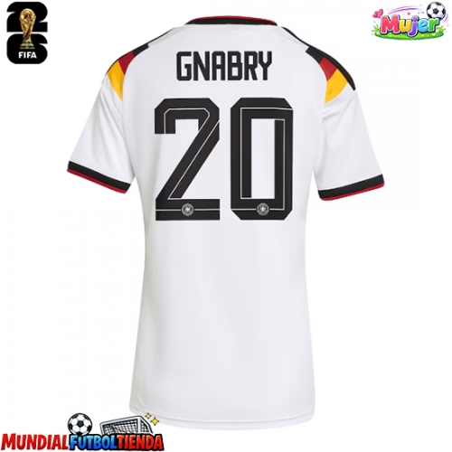 Camiseta Alemania Serge Gnabry #20 Primera Equipación Replica Mundial 2026 para mujer mangas cortas